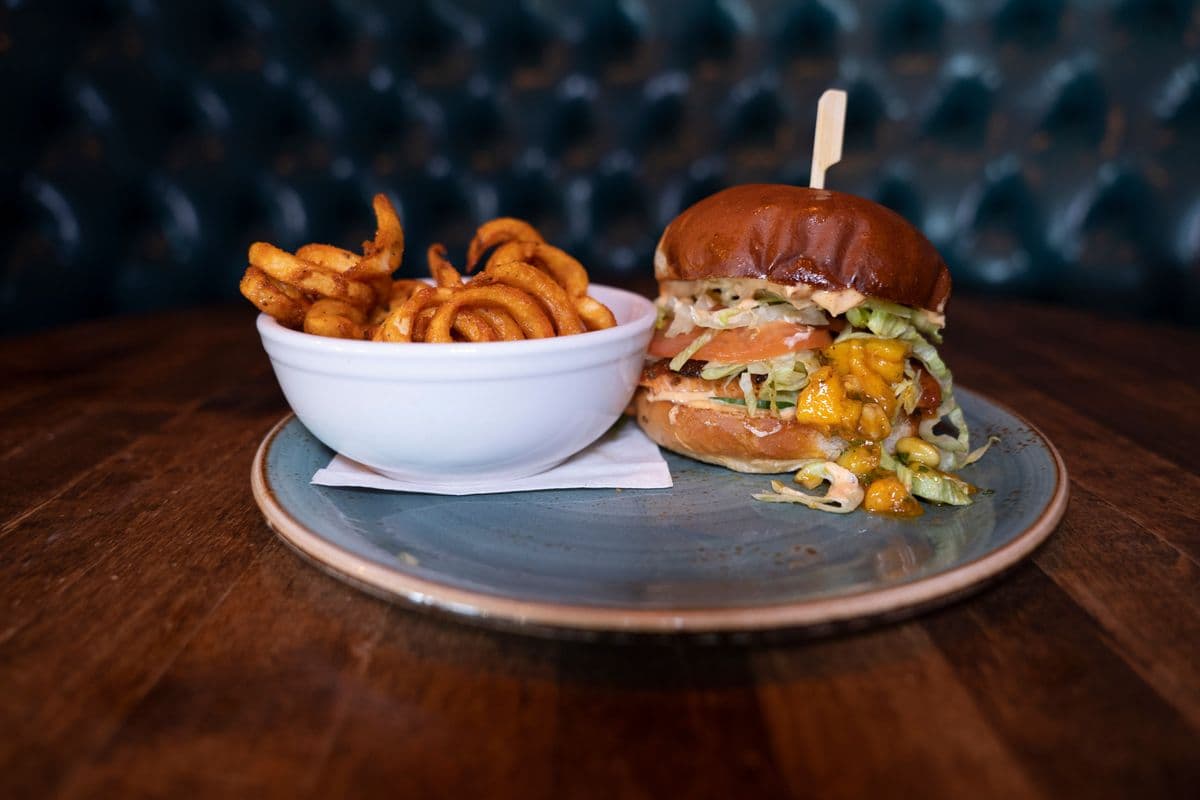 Blackened Salmon Burger