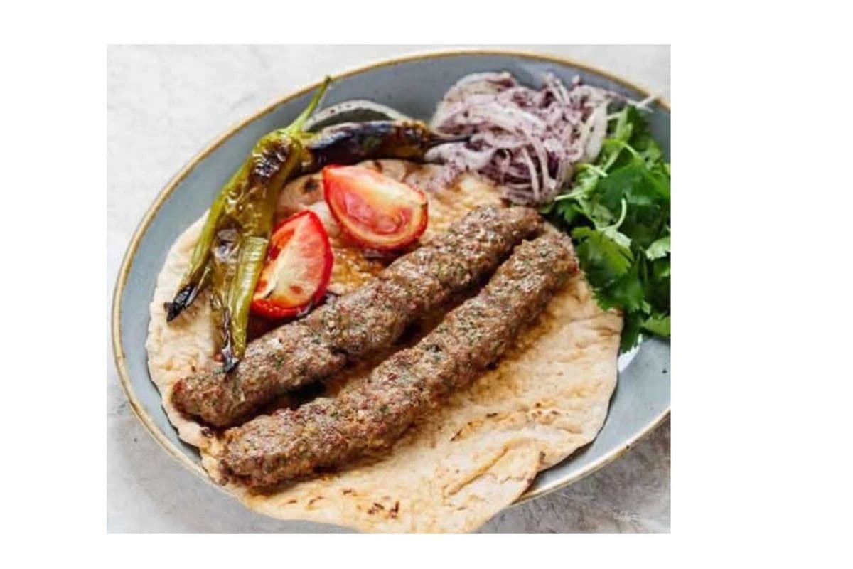 Adana kebap double skewer