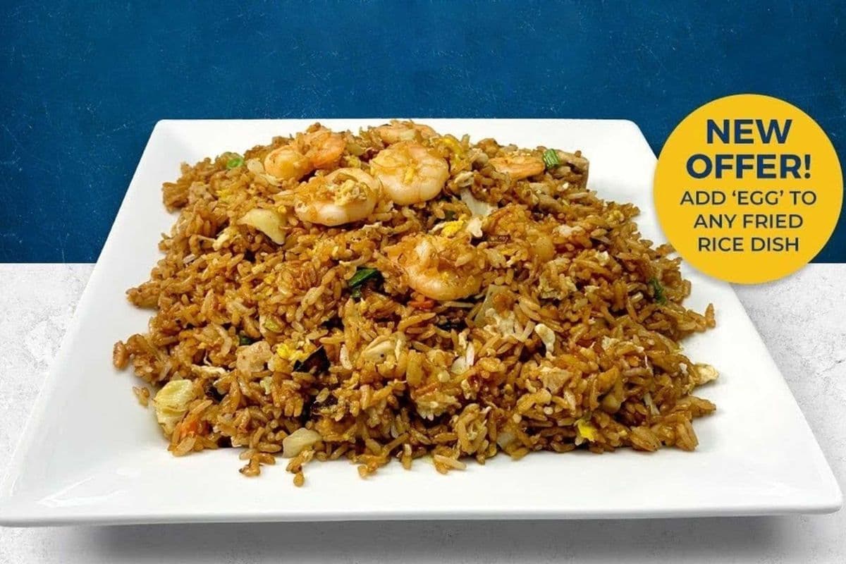 Ginger Egg Fried Rice with Shrimp