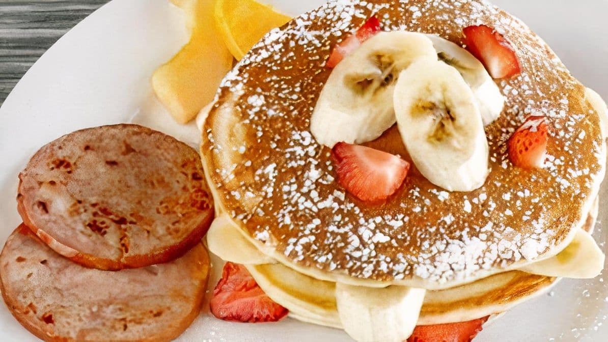 Strawberry and Banana Pancakes