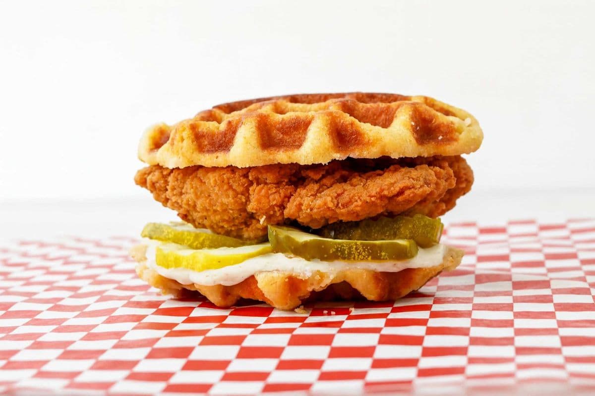 Chicken and Waffle Sandwich