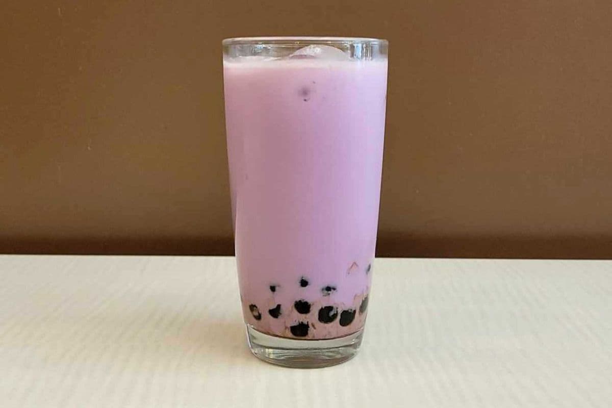 Iced Taro Fresh Milk Boba