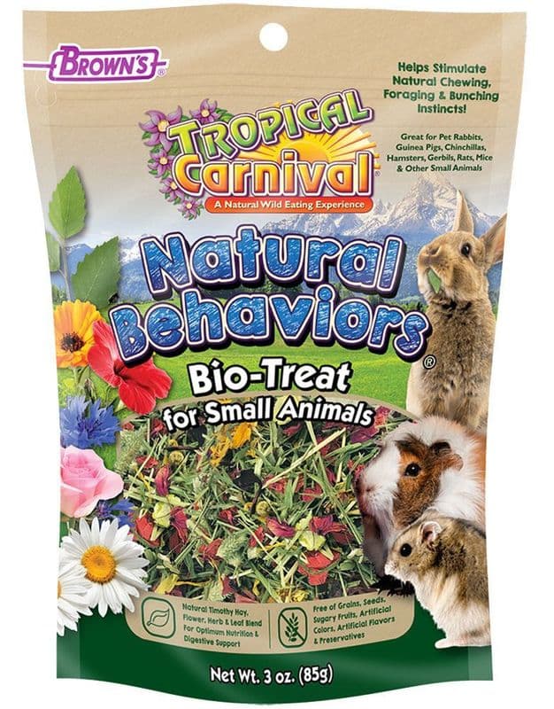 Brown's Tropical Carnival Natural Behaviors Bio-Treat Small Animals 3oz