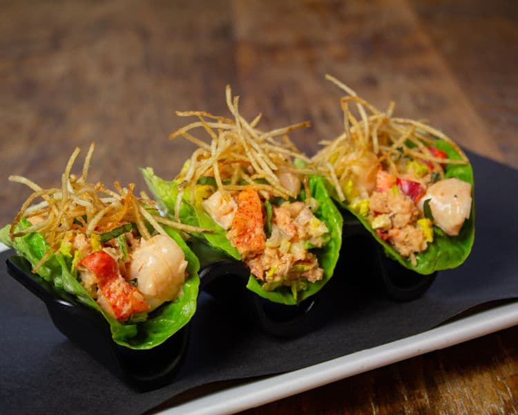 Lobster, Crab & Shrimp Lettuce Wraps