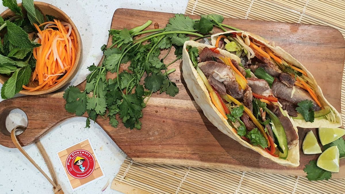 1355. BBQ Pork Wraps