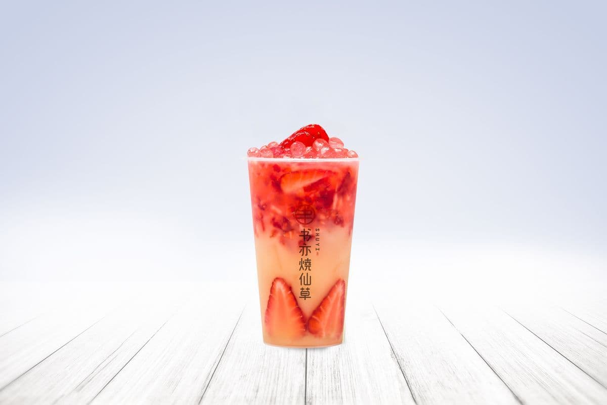 Thé de fraise aux yakult / Strawberry Popo Yakult