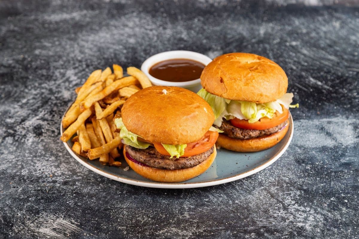 Two Prime Rib Burgers