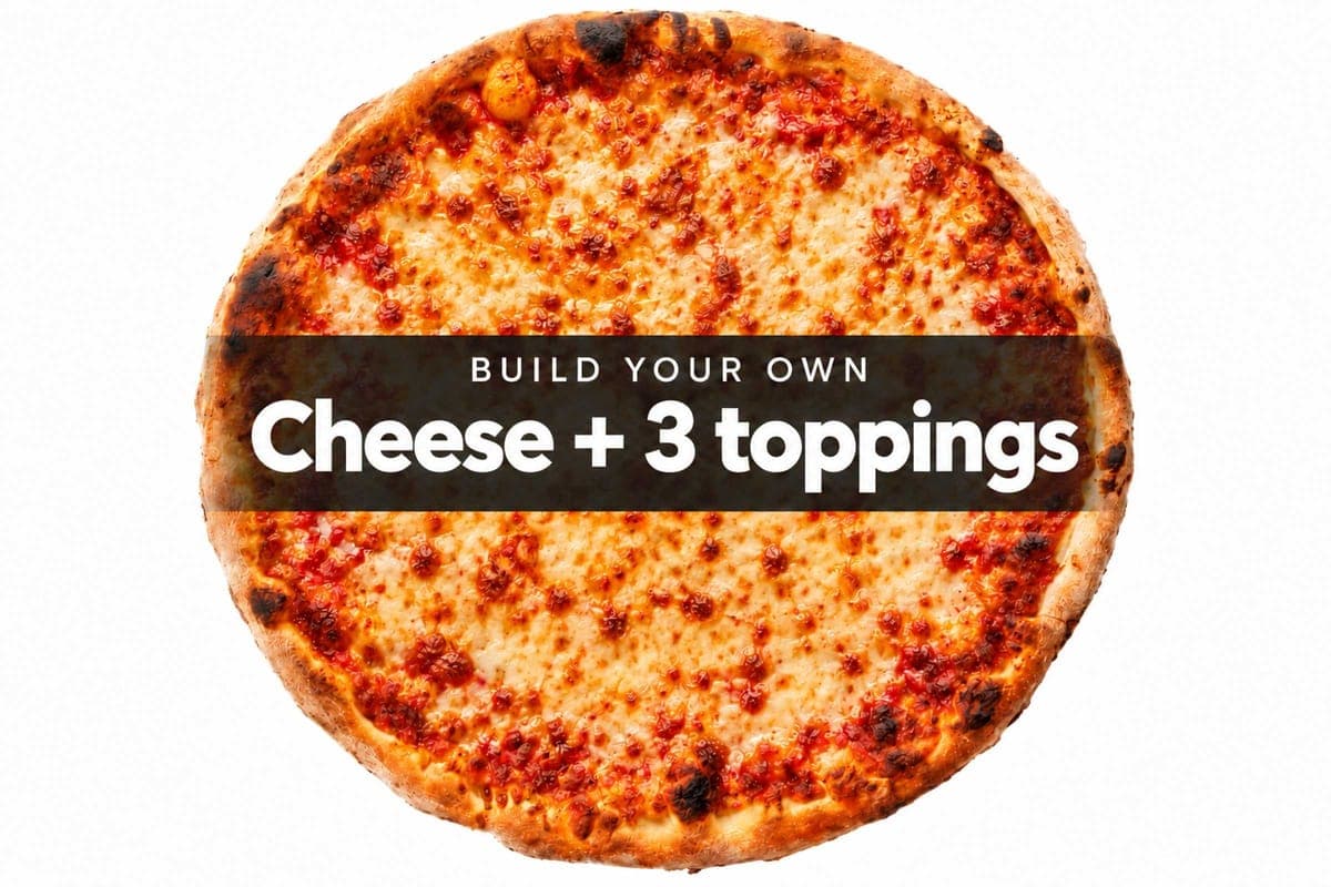 Baby Cheese Pizza with Three Toppings
