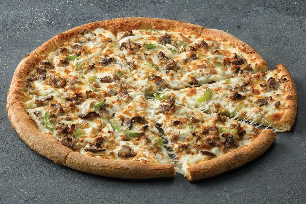 12" Pizza moyenne au steak et fromage philly / Medium 12" Philly Cheesesteak Pizza
