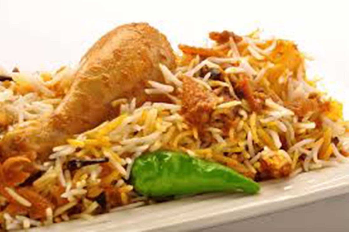 Chicken Biryani with Kebab