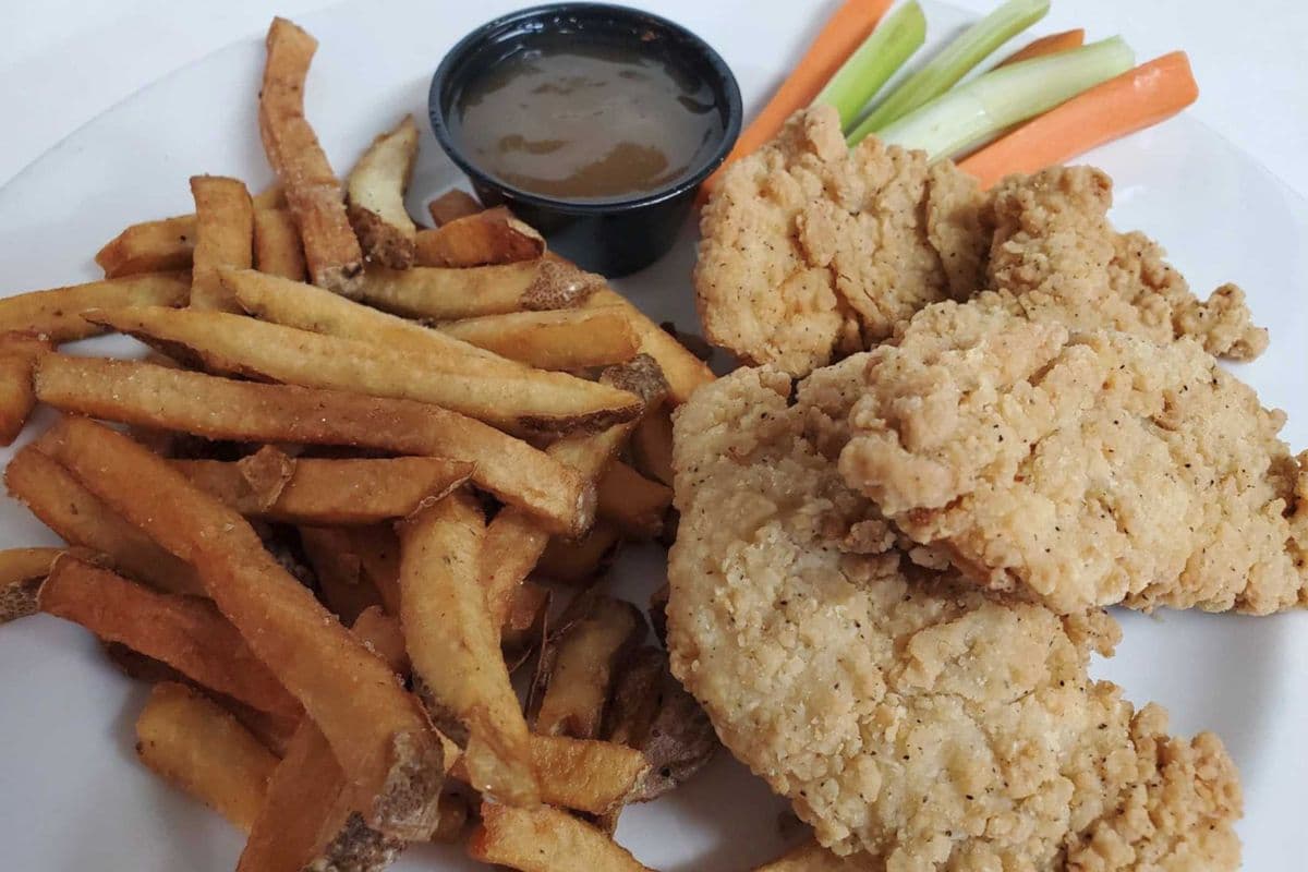 chicken fingers and French fries
