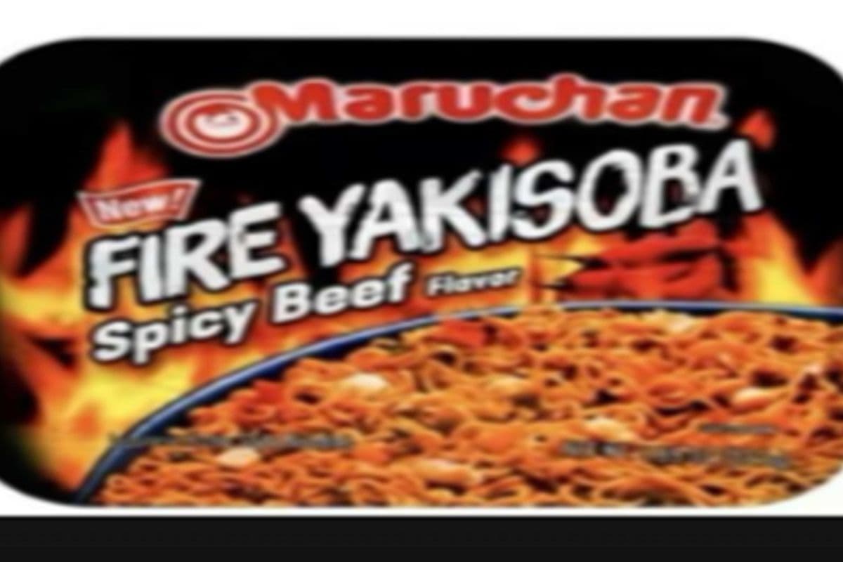 Maruchan fire yakisoba spicy beef