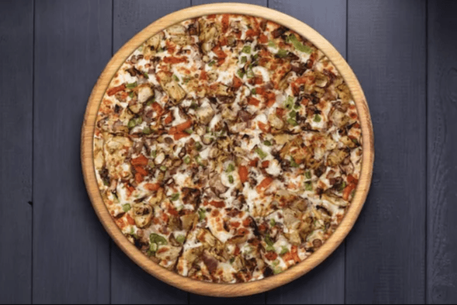 2. Single Large Veggie Garlic Pizza