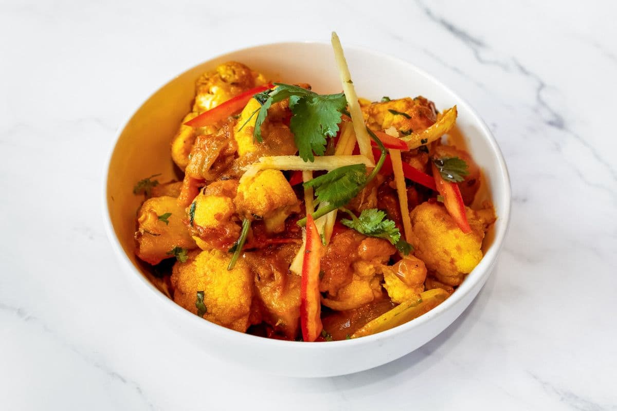 Gobhi Masaledar (Aloo Gobhi) (vegan) (GF)