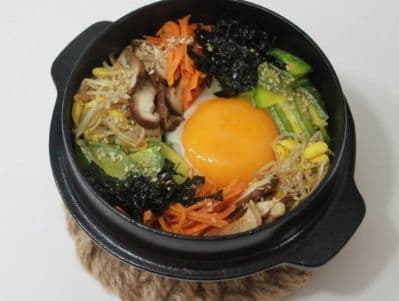 Bibimbob (Rice mixed with veggies & spicy sauce)