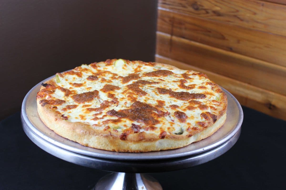 Dill Pickle and Bacon Pizza