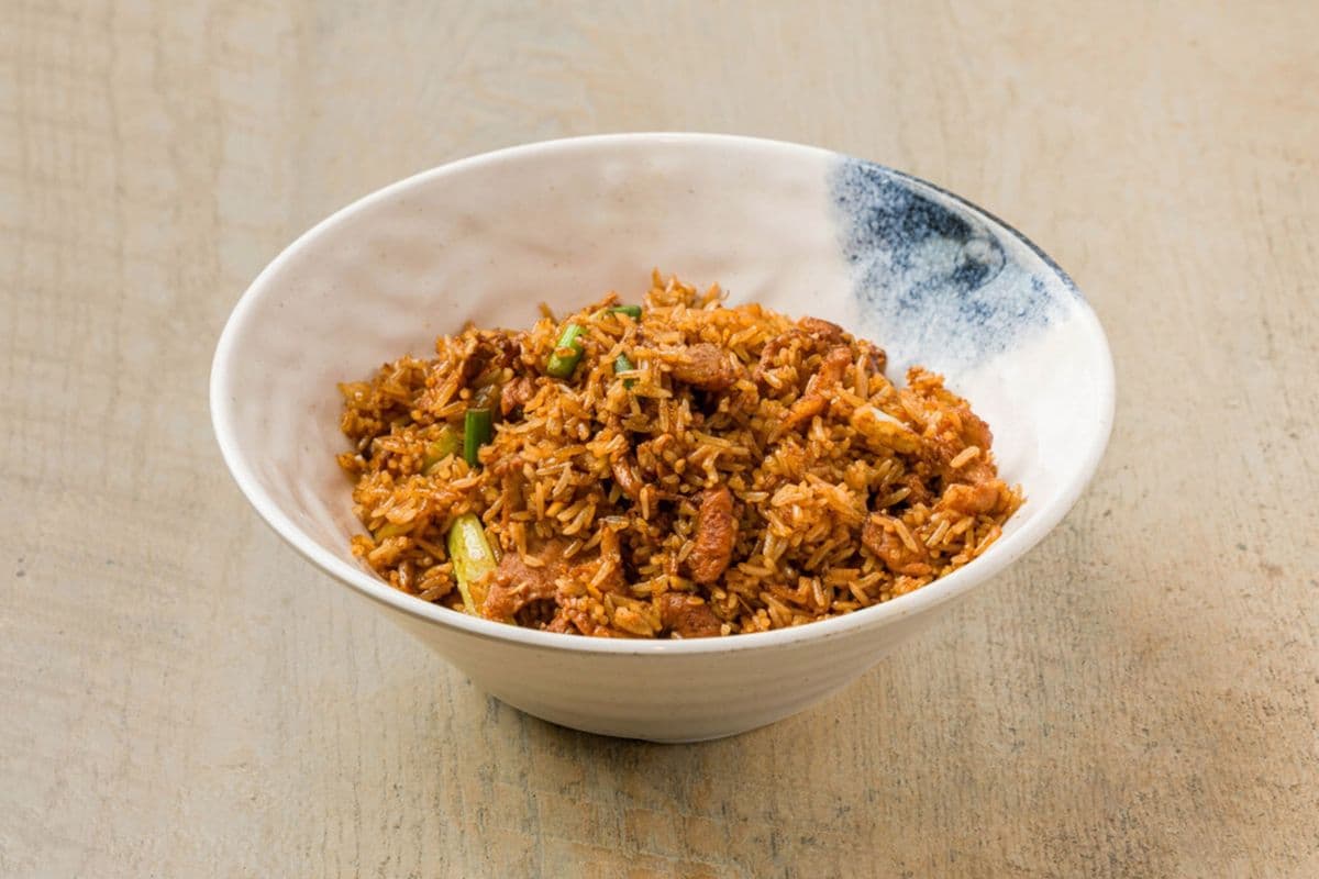 酸豆角炒饭 Fried Rice with Pickled Beans and Minced Pork