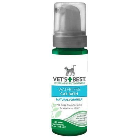 Vet's Best Waterless Cat Bath Shampoo 4 Oz