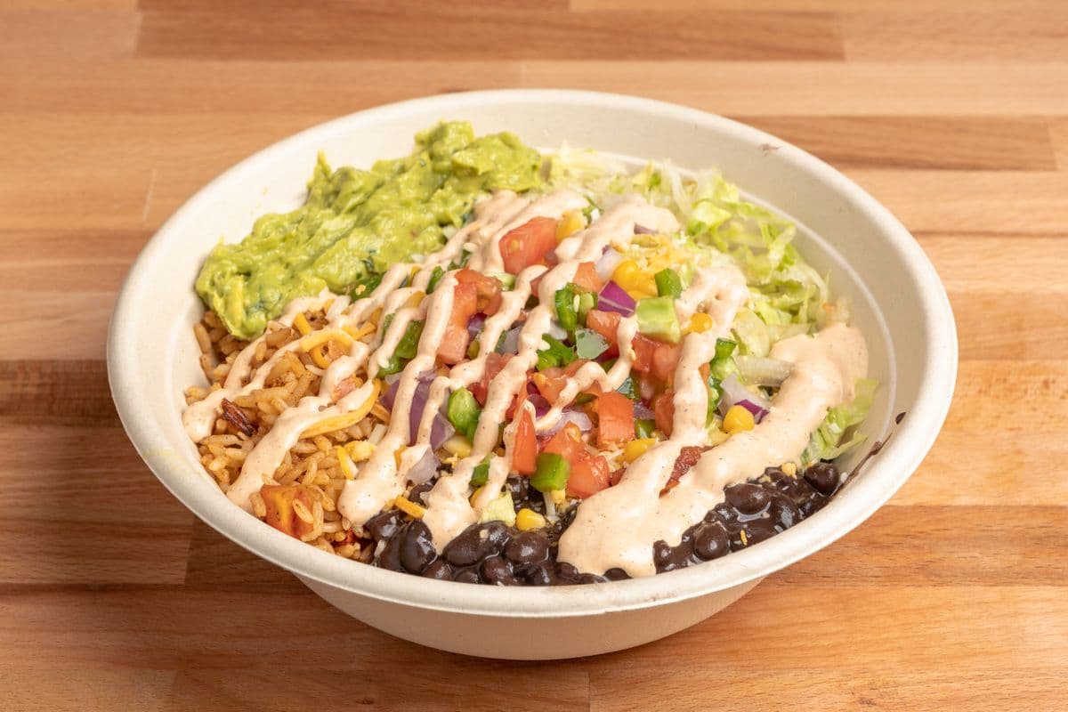 Bean, Cheese, and Guacamole Bowl