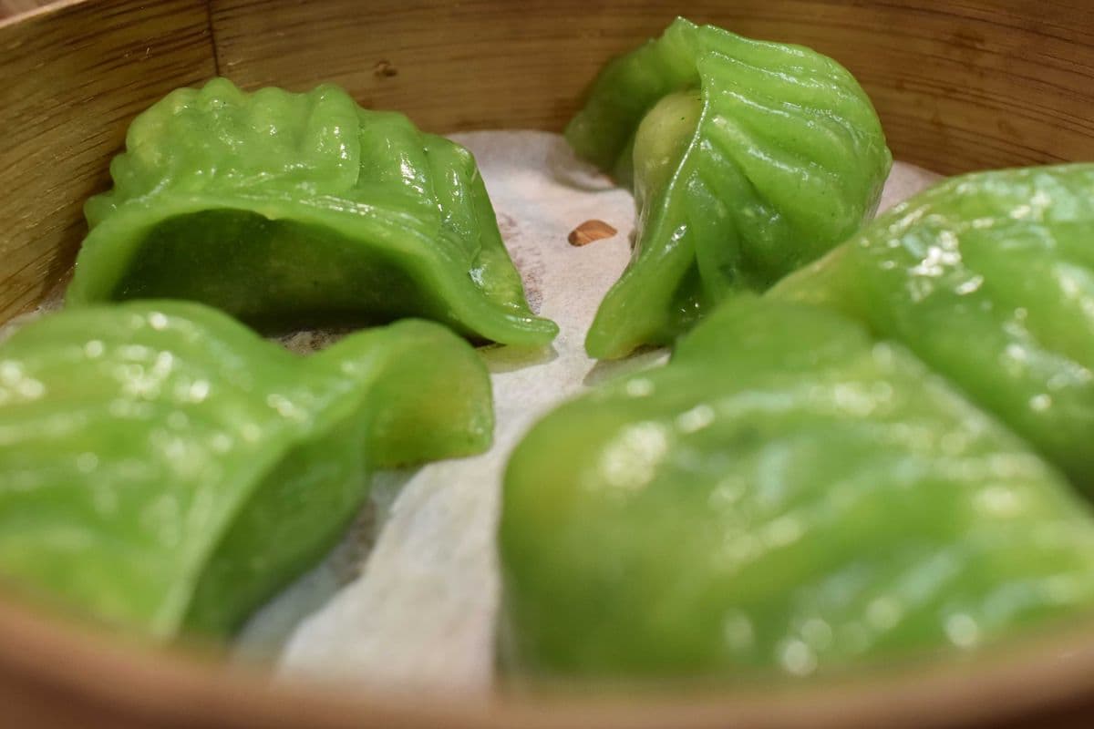 Spinach Shrimp Dumpling