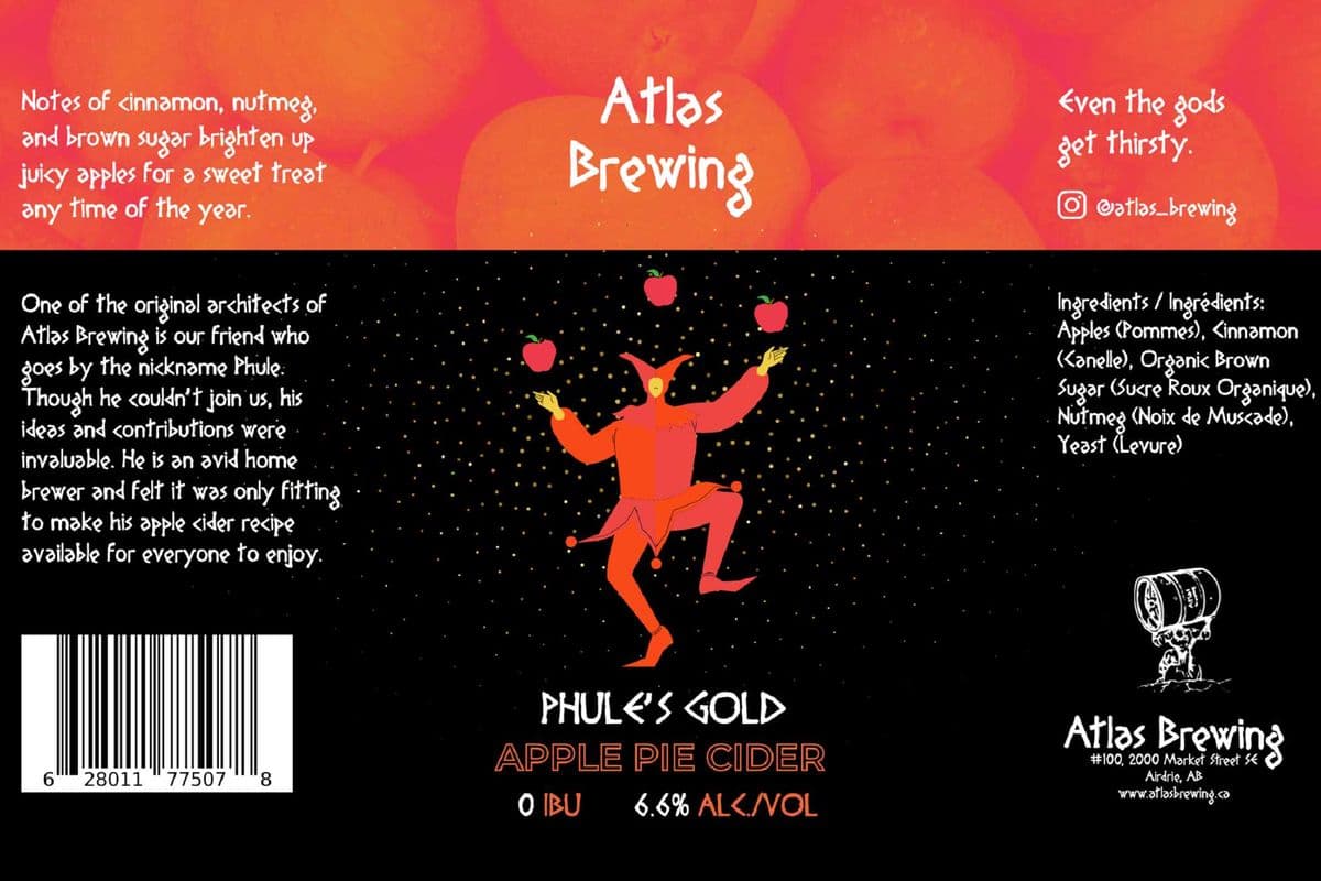 Phule's Gold Apple Pie Cider (1 x 473 ml Can)
