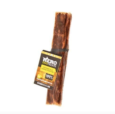 Hero Dehydrated Dog Treats - Beef Gullet Stuffed - "5" - "6" inch