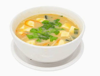Soupe miso au crabe