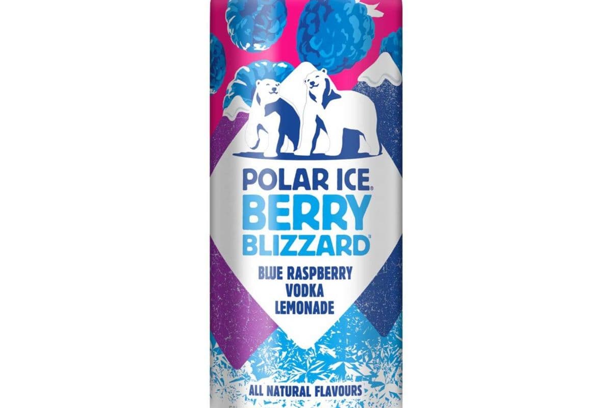Polar Ice Berry Blizzard Blue Raspberry Vodka Lemonade (1 x 473 ml Can)