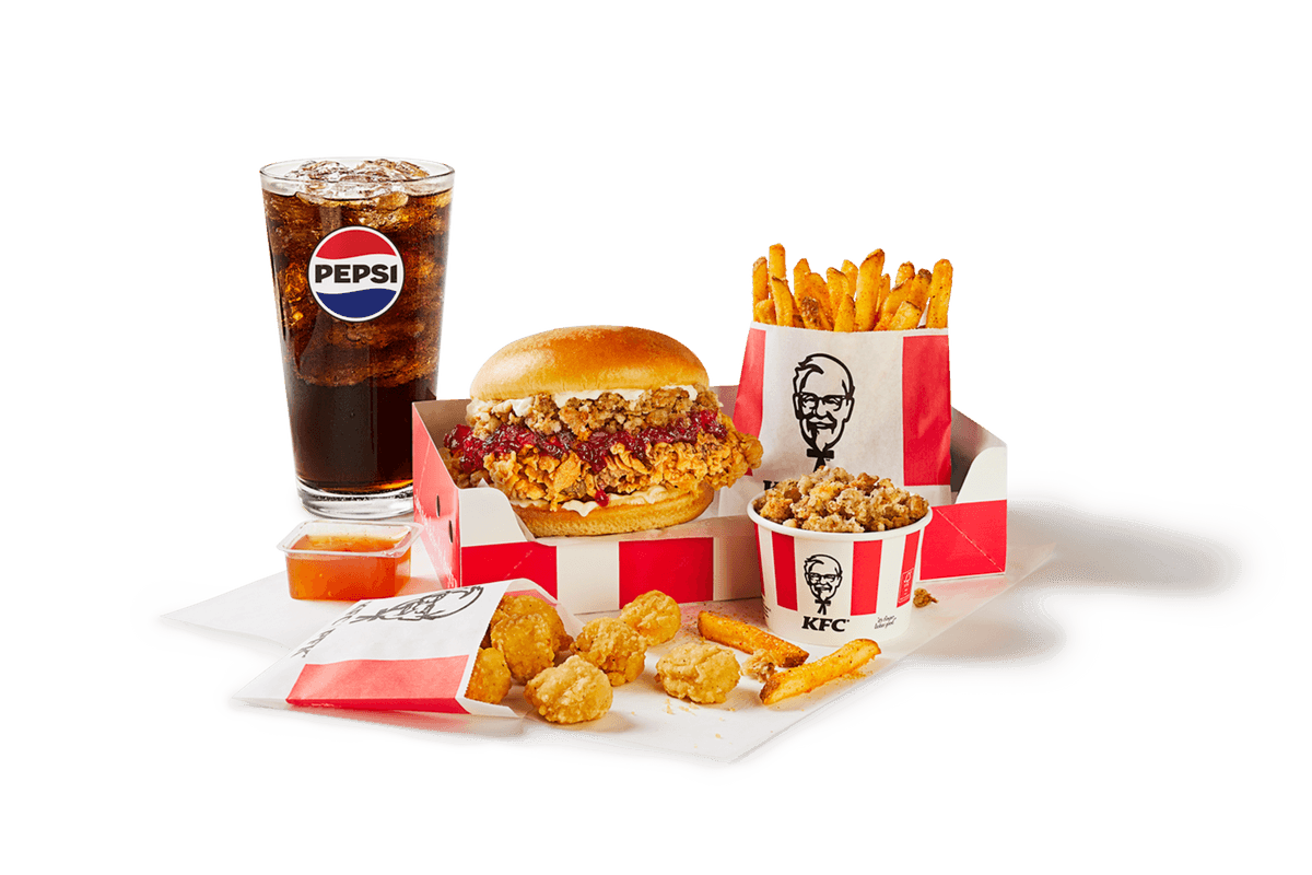 Festive Chicken Sandwich Box Meal