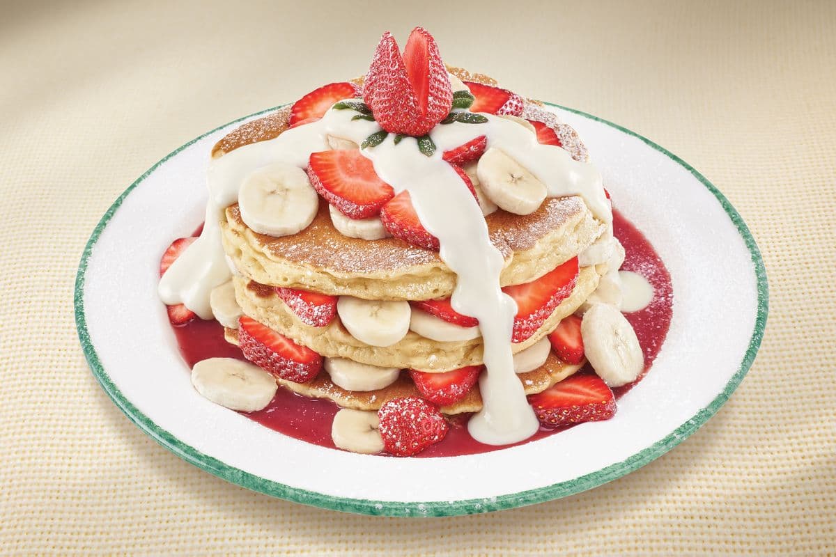 Strawberry-banana pancakes