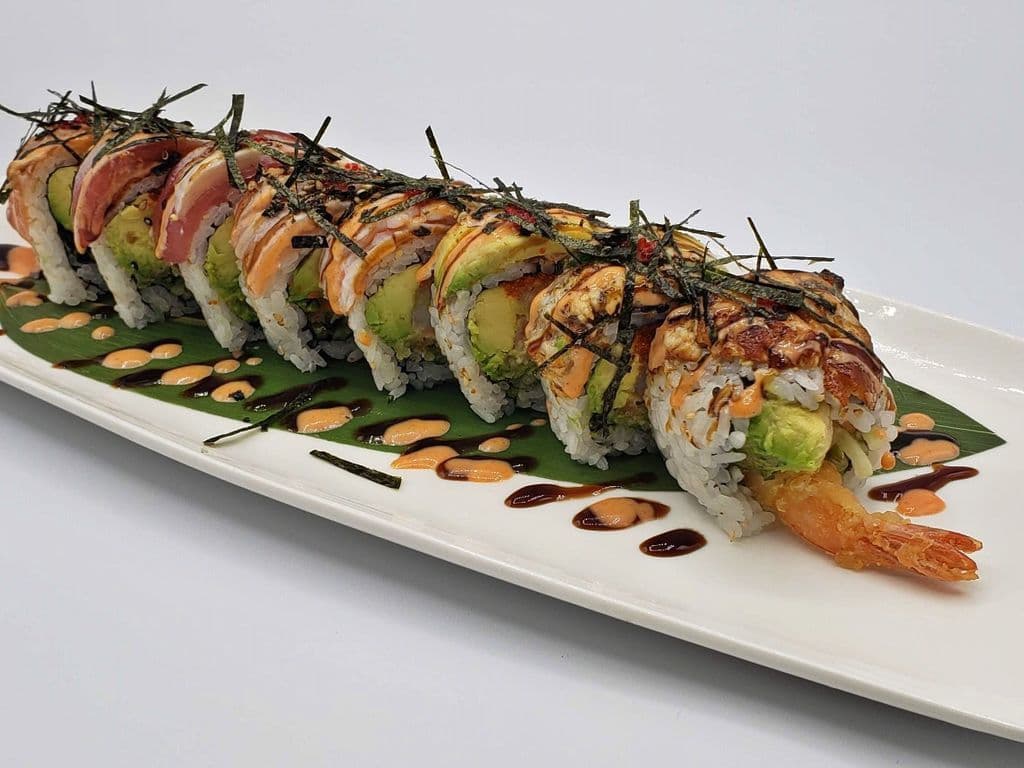 Torch Rainbow Dragon Roll