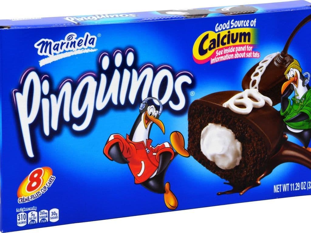 Marinela Pingüinos Chocolate Crème Filled Cupcakes 8 Count 11.28 Oz Box