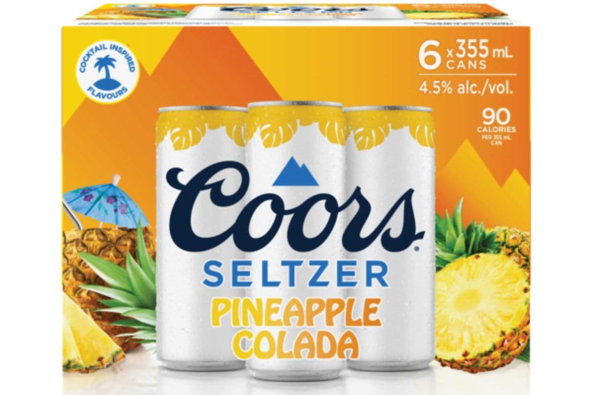 Coors Seltzer Pineapple Colada (6 x 355 ml Cans)
