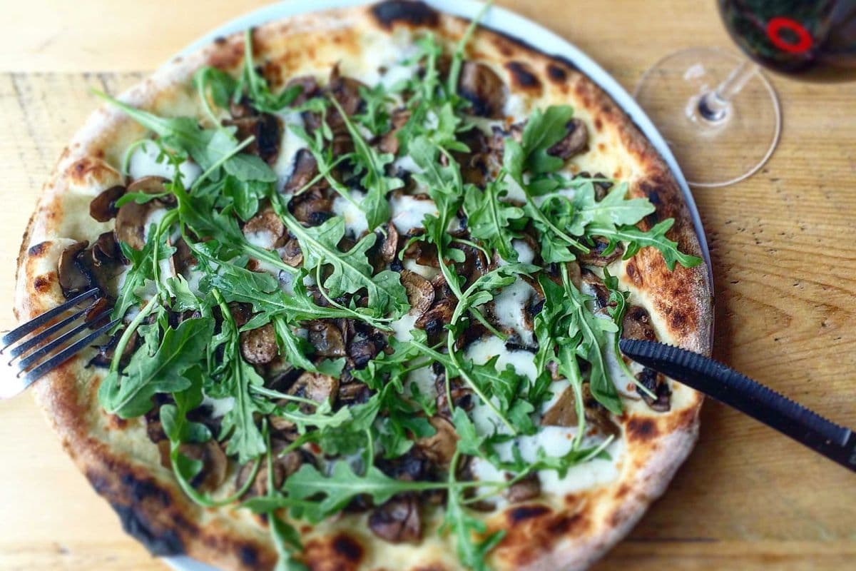 Plant- Based Mushroom Pizza