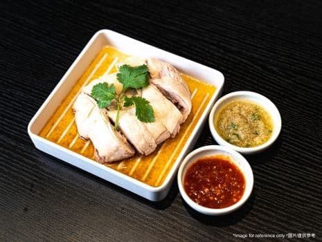 Small Deluxe A14 Hakka Scallion Oil Chicken Combo A14 蔥油雞(小) 豪華套餐