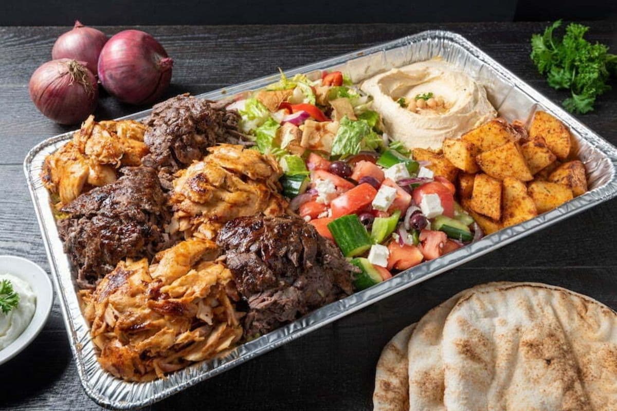 Family Shawarma Plate (Serves 3 People)