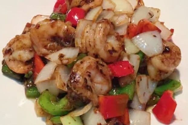Prawns with Black Bean Sauce