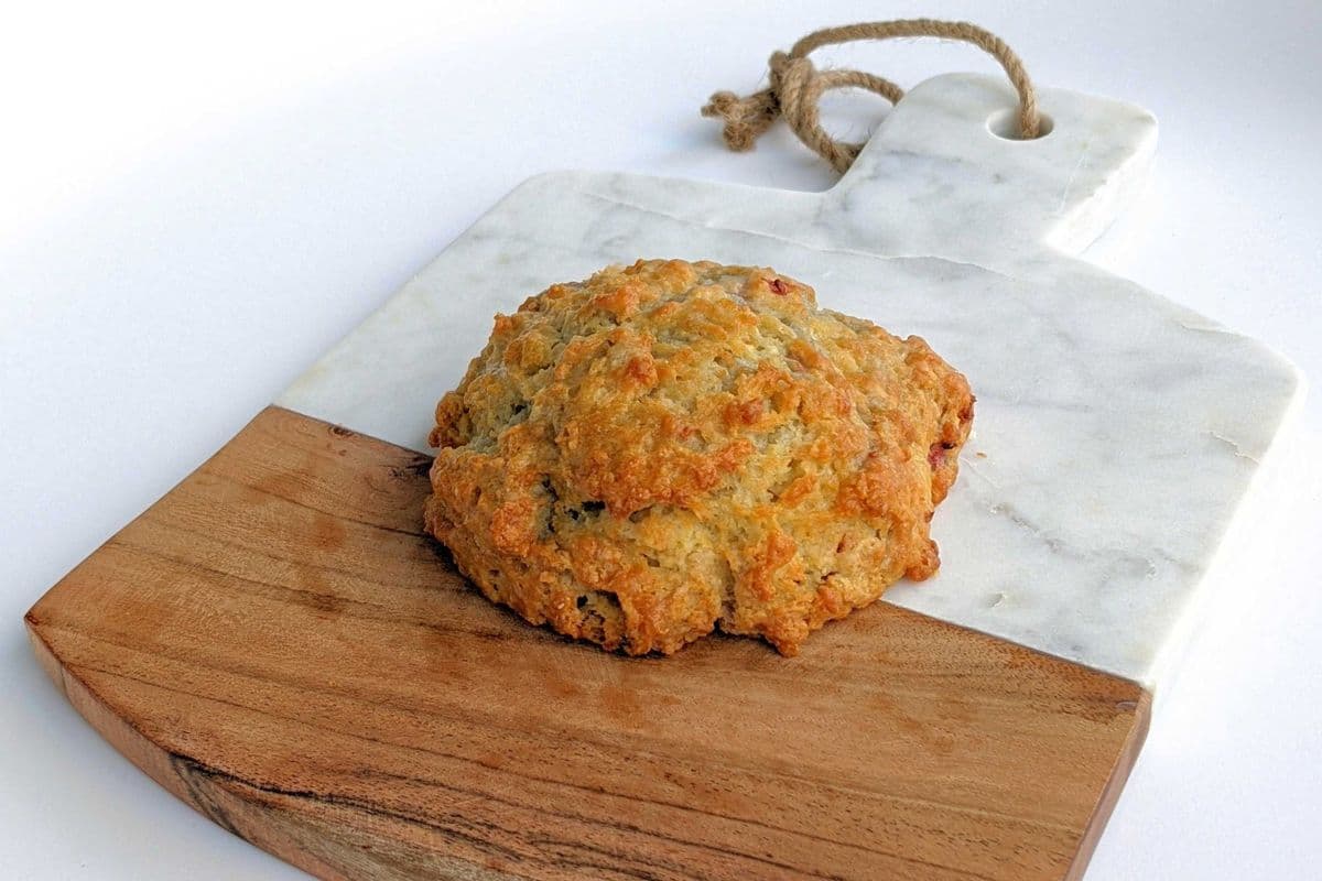 Raspberry & White Chocolate Scone