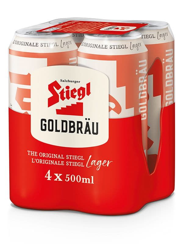 Stiegl Bier Goldbrau (4 x 500 ml cans) (1 x 500 ml)