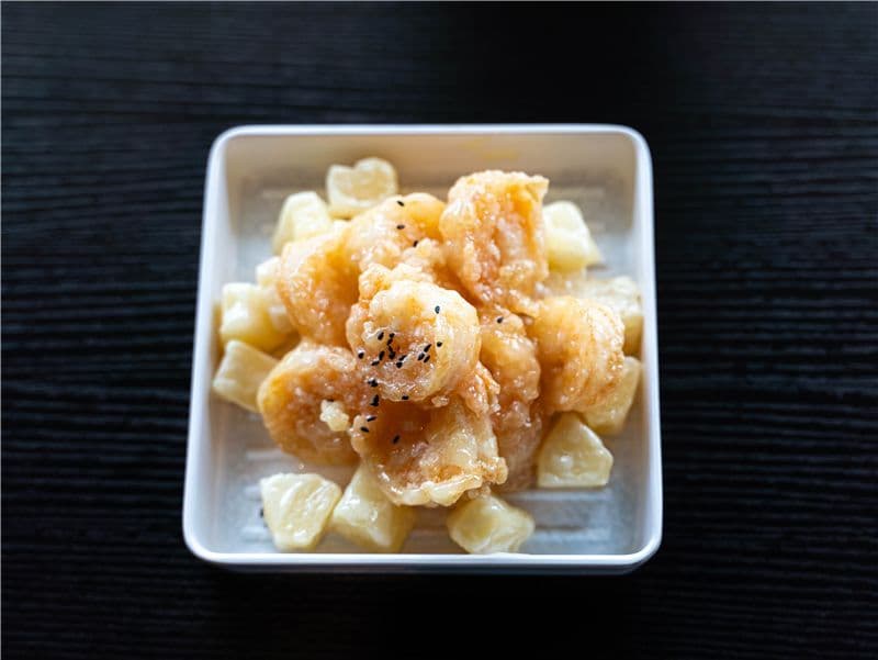 Single M04 Deep-Fried Prawns w/ Mayonnaise & Diced Pineapple M04 鳳梨蝦球 單點