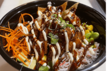 Chicken Katsu Poke Bowl