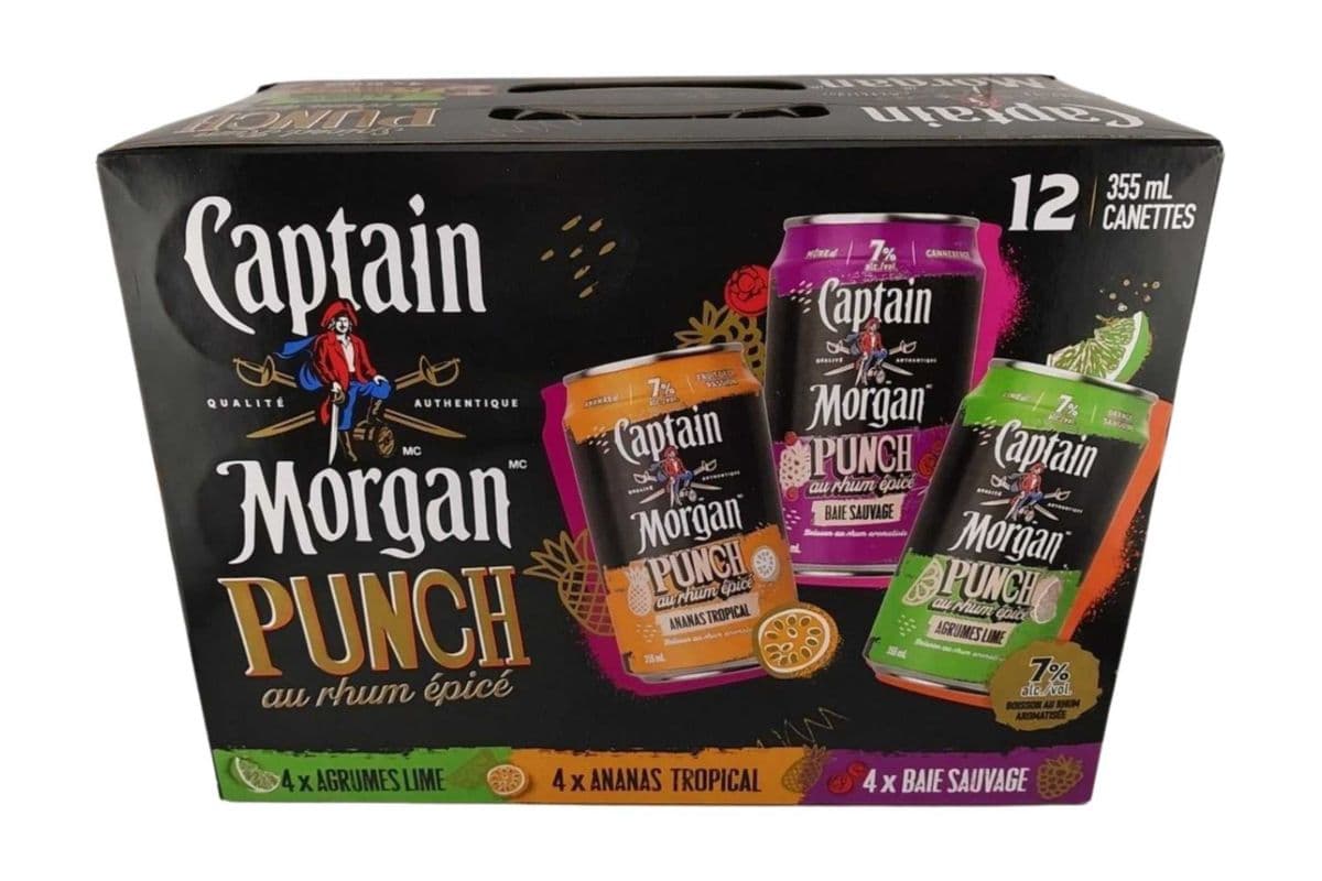 CAPTAIN MORGAN RUM PUNCH VARIETY PACK (1 x 12X355 ML)