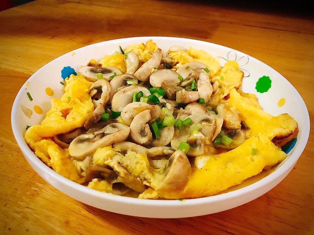 185. Egg Foo Young with Mushrooms
