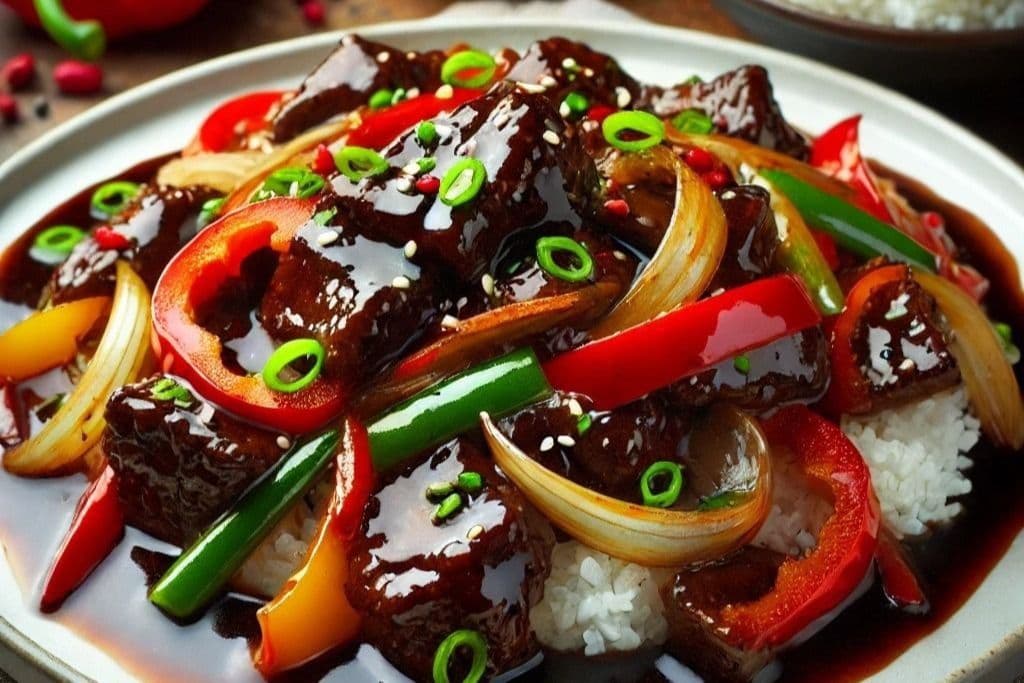 68. Beef in Black Bean Sauce