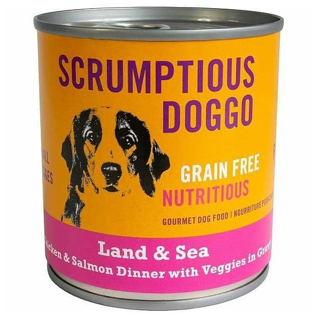 SCRUMPTIOUS DOGGO Chicken Salmon & Veggie Dinner in Gravy 255 g