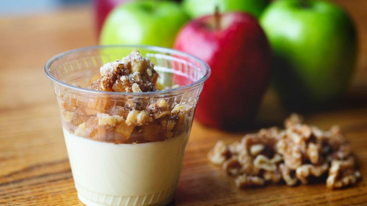 Spiced Apple Panna Cotta