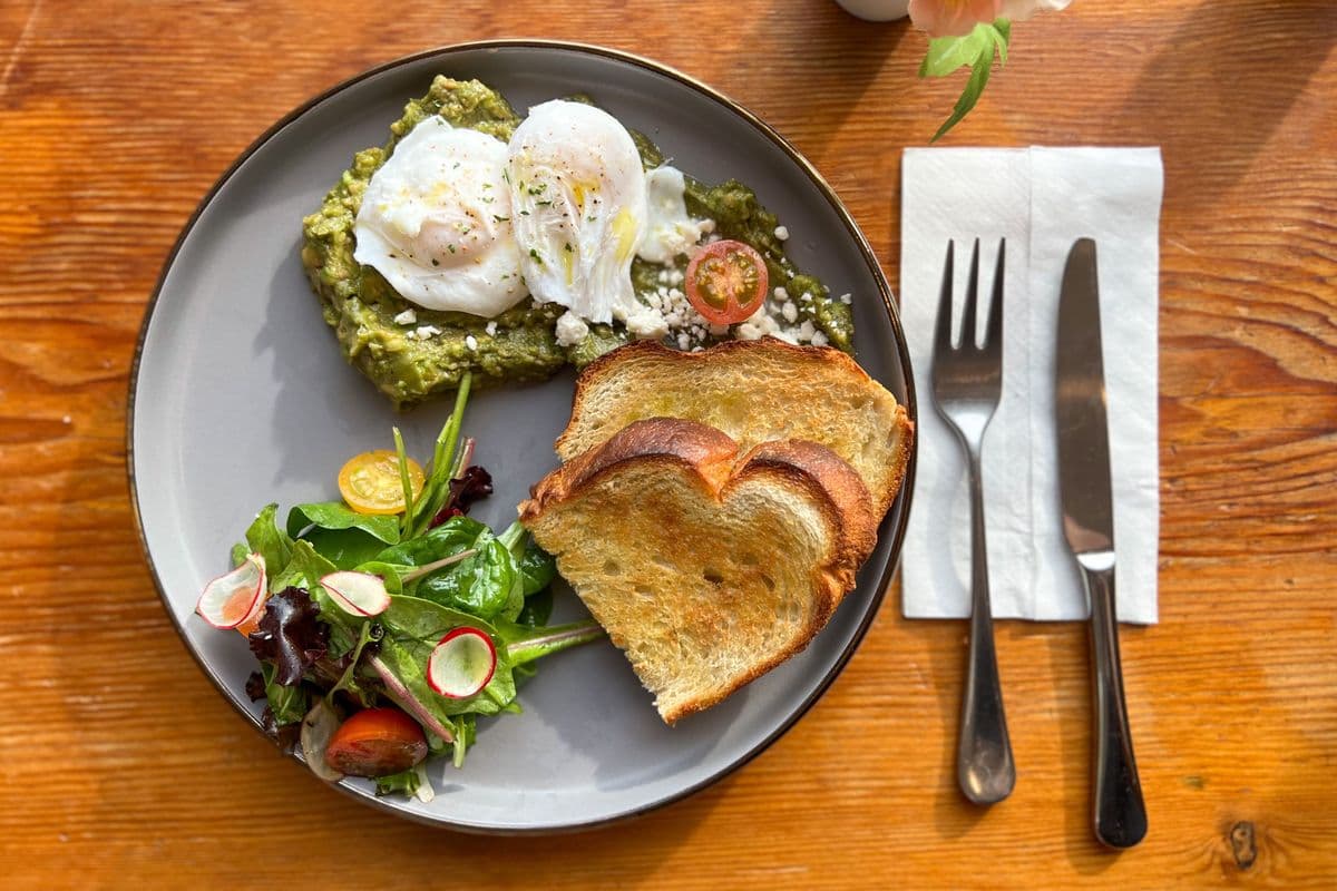Avo and Eggs sourdough