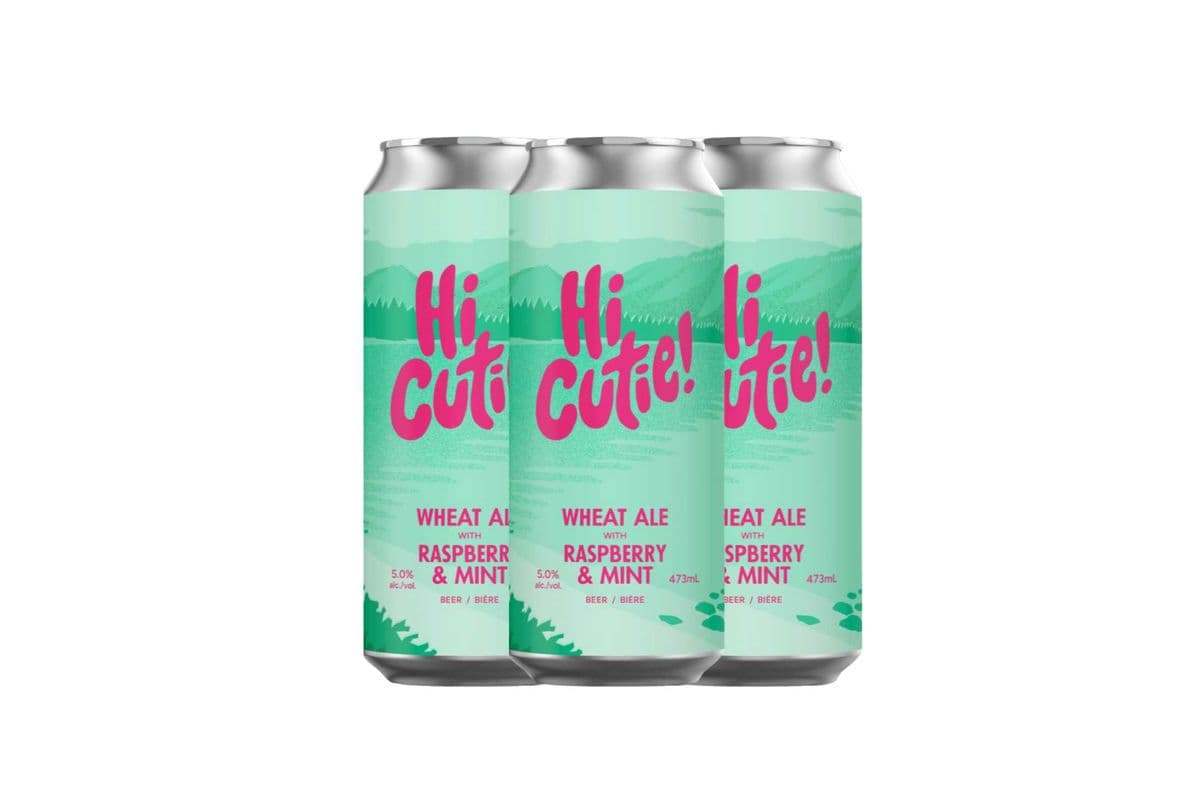 Hi Cutie Raspberry Mint Wheat Ale (4 Cans) (1 x 4x473ML)