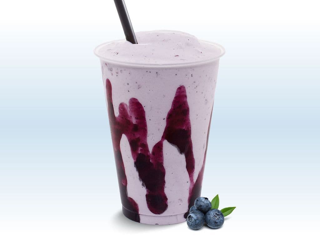 Lait frappé aux bleuets / Blueberry Milkshake