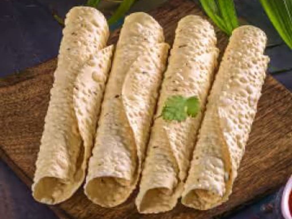 Papad With Chutney
